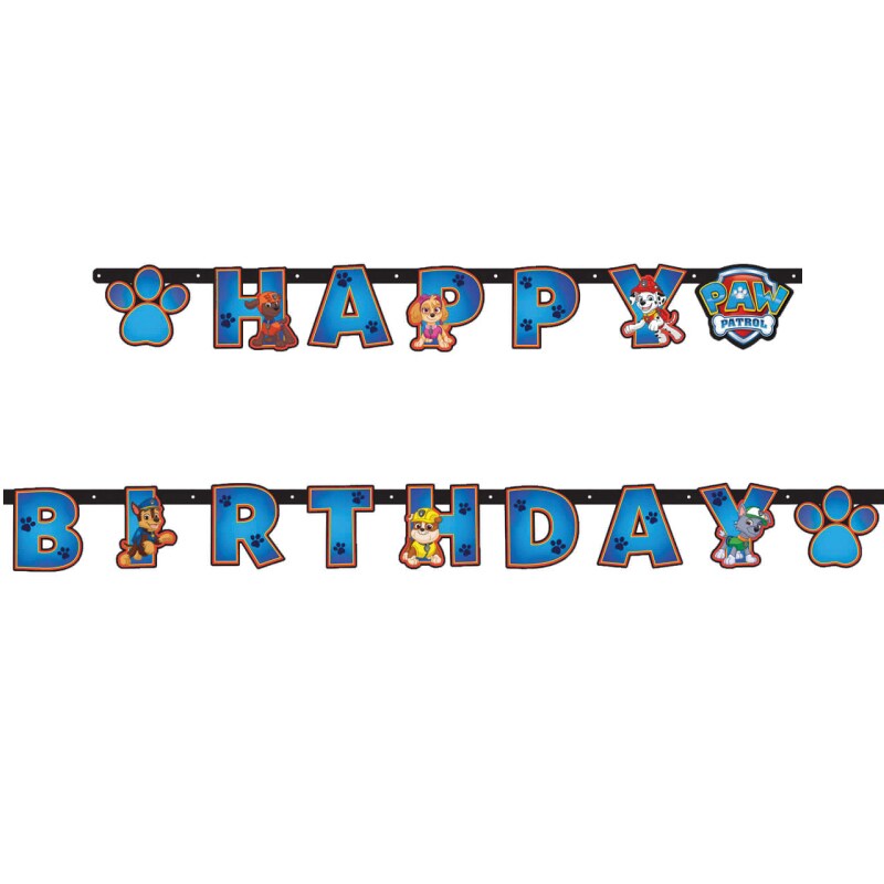 Paw Patrol - Girlander Happy Birthday