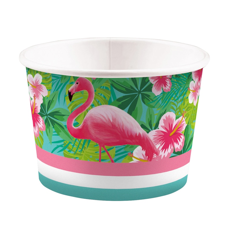 Flamingo Paradise Isbeger 8 stk.