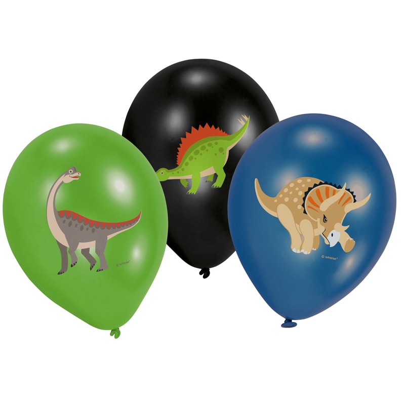 Happy Dinosaur - Ballonger 6 stk.