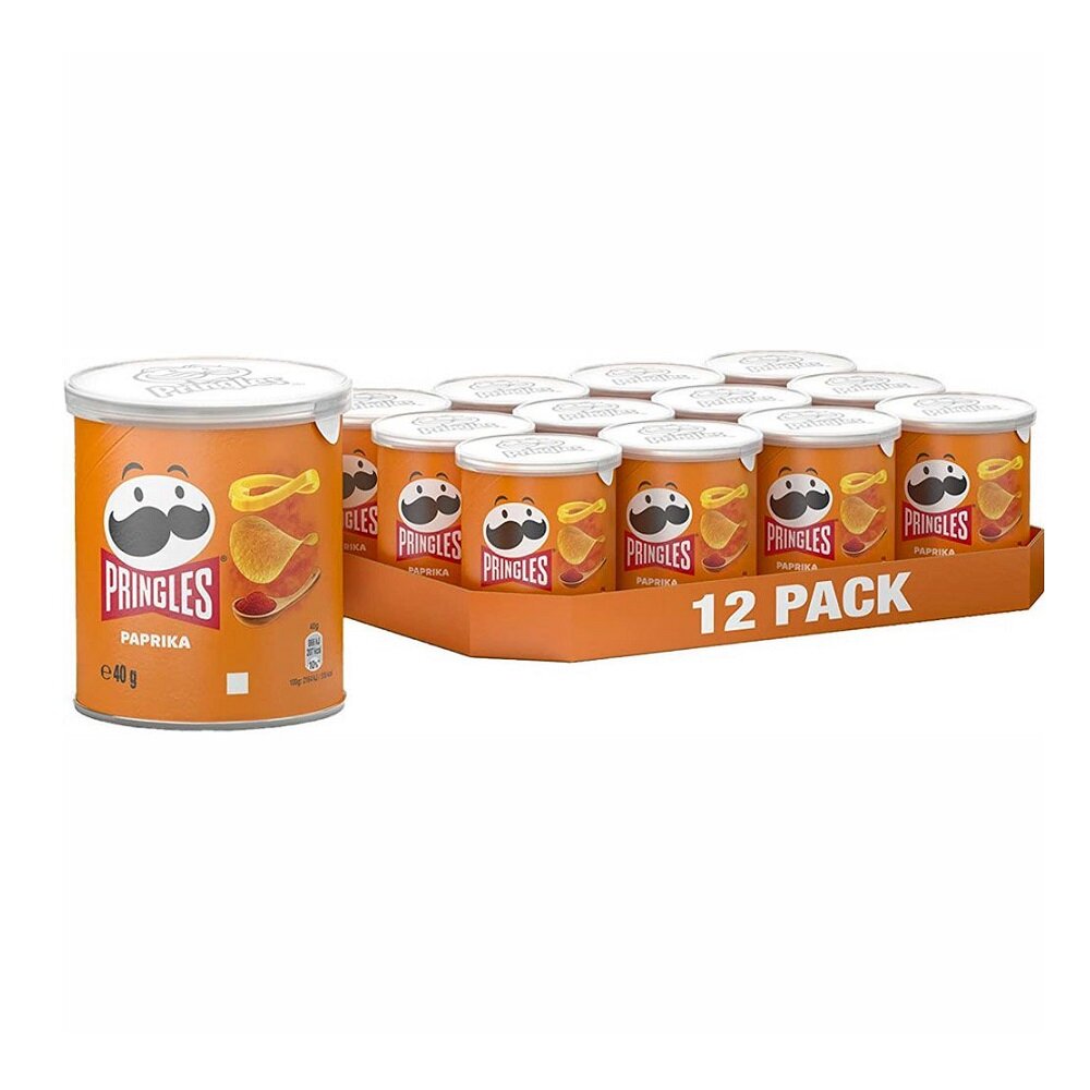 Pringles Paprika 40 gram 12-pakke