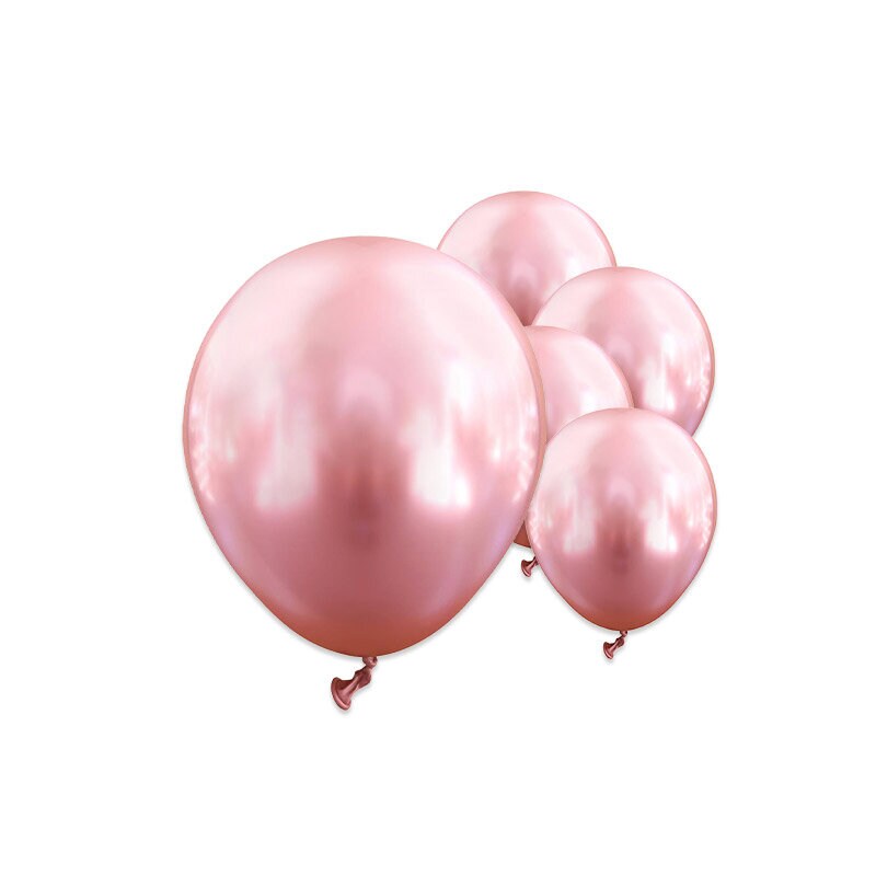 Ballonger, Krom Rosa 13 cm 25 stk.