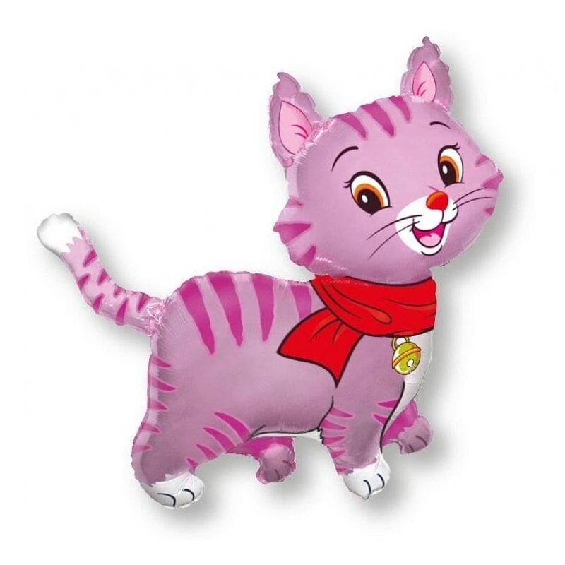 Folieballong - Rosa katt 61 cm