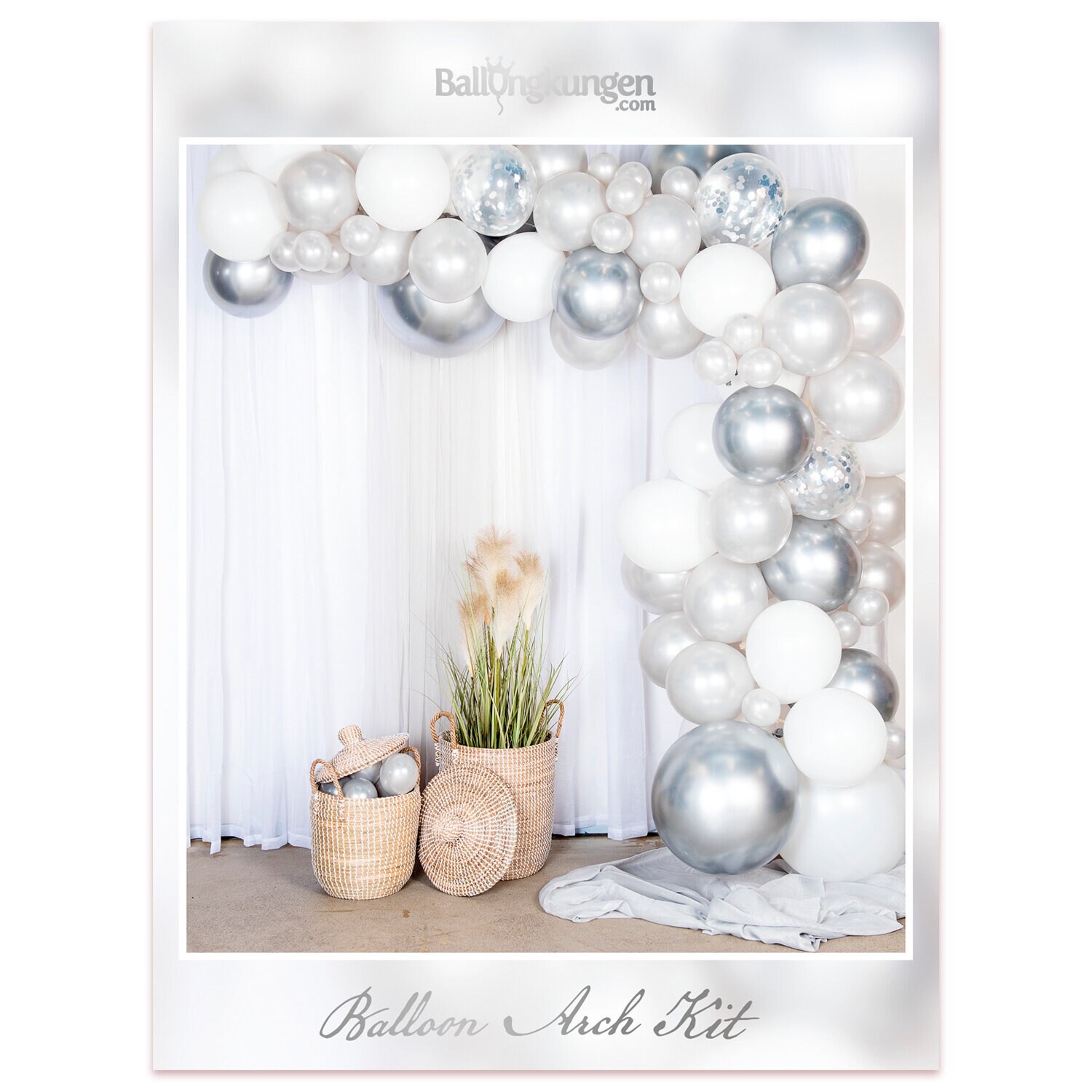 DIY Ballongbue i Sølv og Chrome