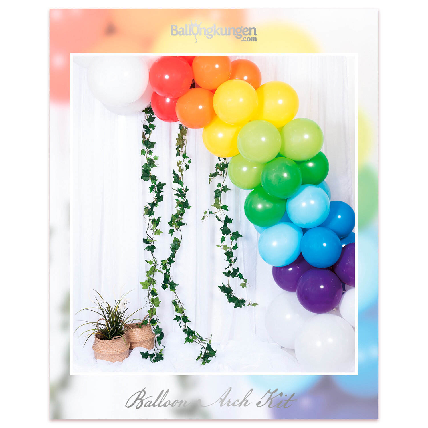 DIY Ballongbue i Regnbuens Farger