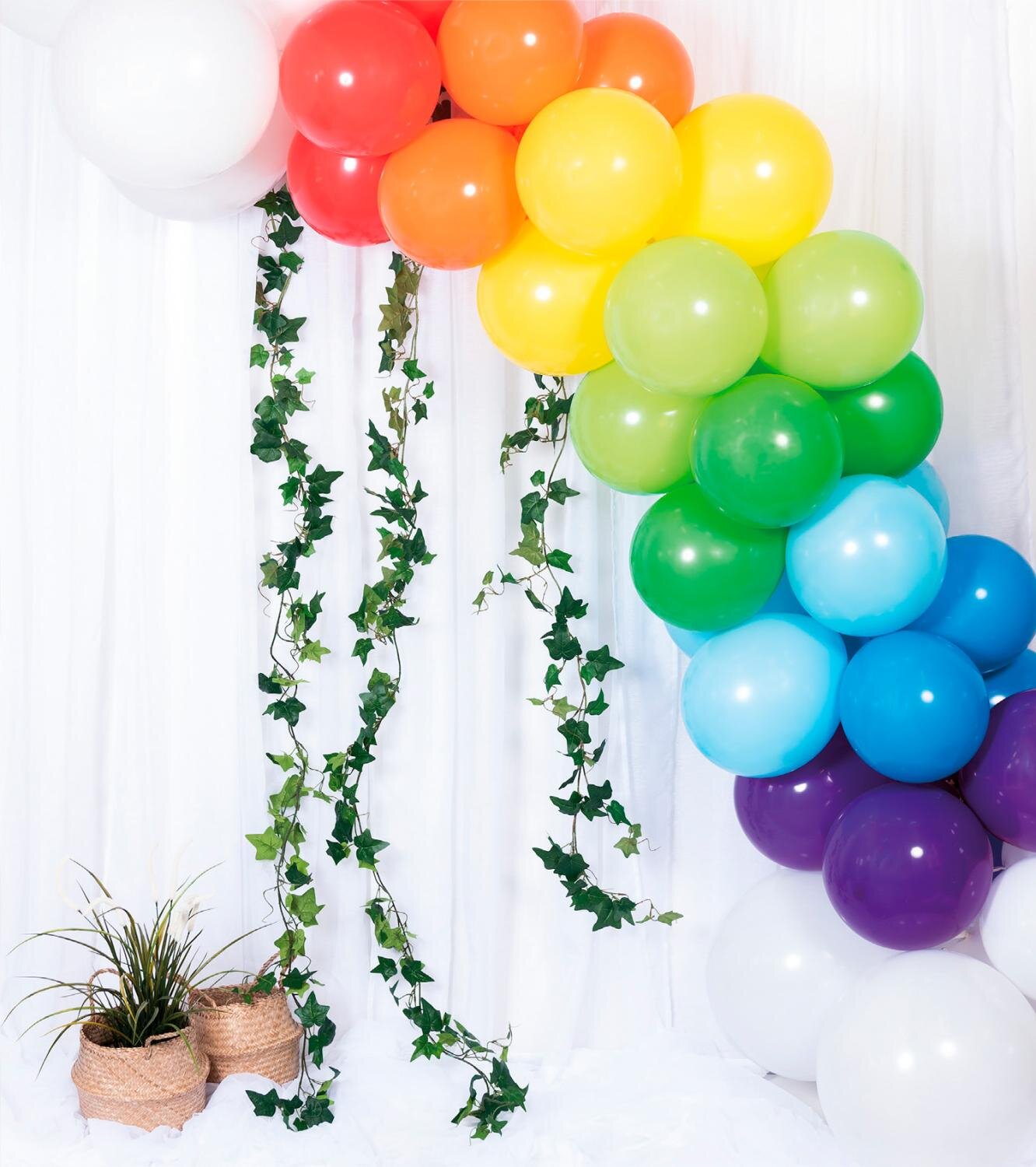 DIY Ballongbue i Regnbuens Farger