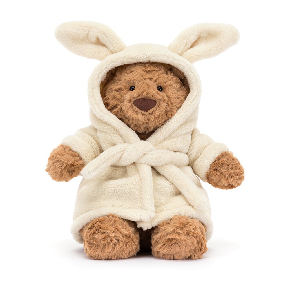 Jellycat - Teddybjørn i morgenkåpe 26 cm
