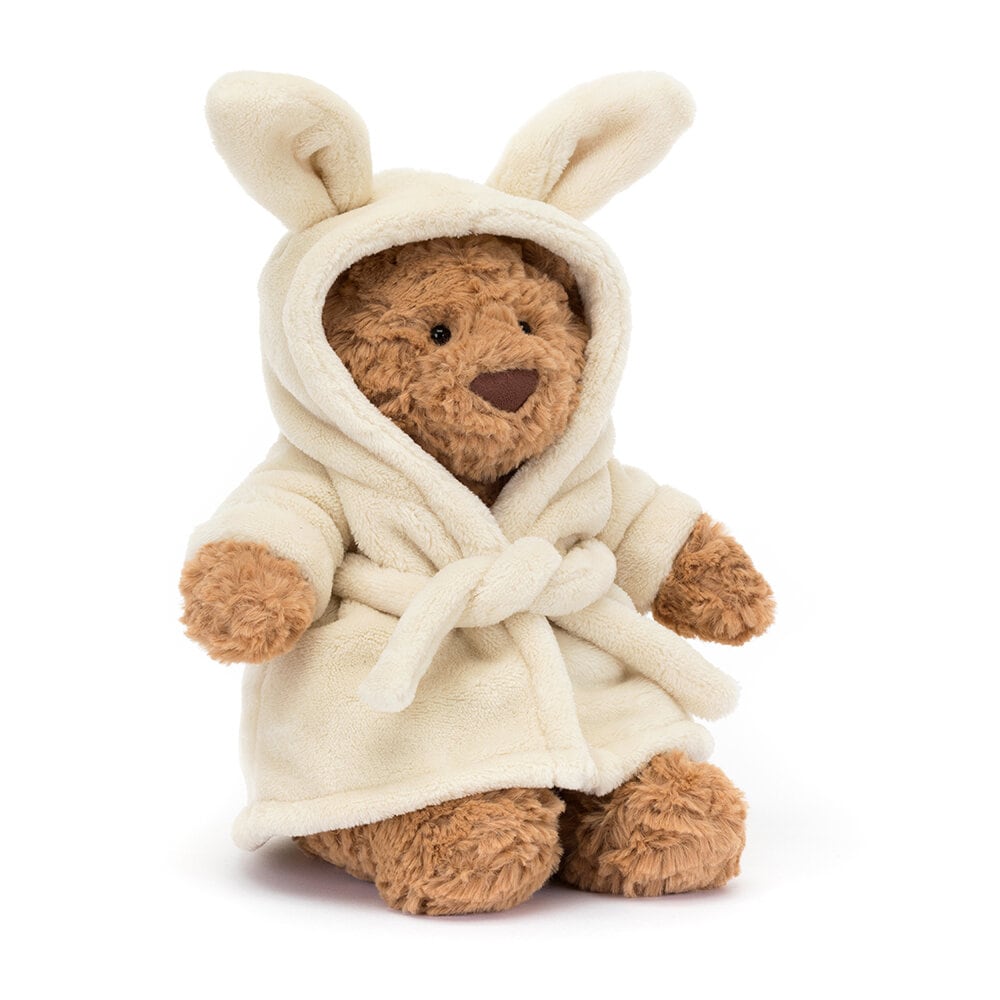 Jellycat - Teddybjørn i morgenkåpe 26 cm
