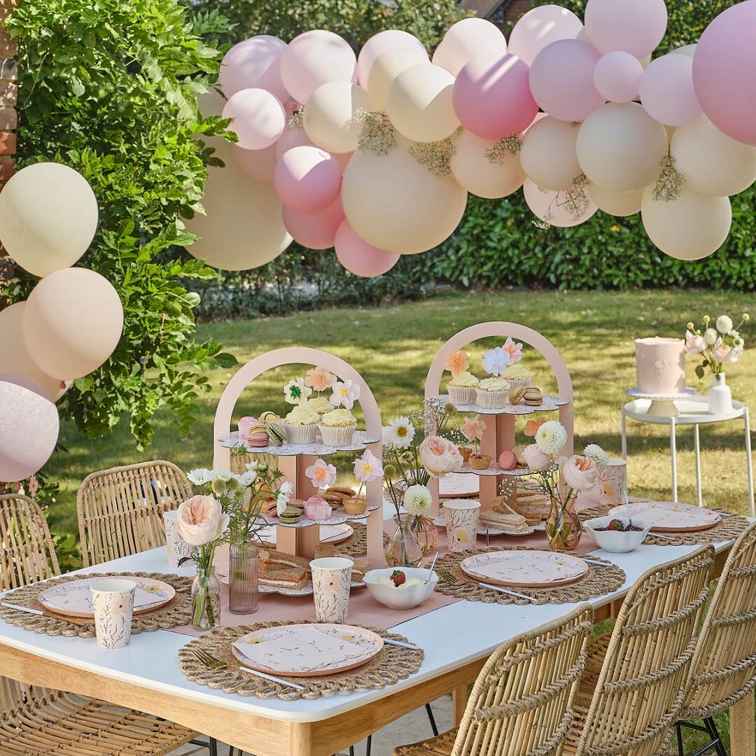 Pink Floral - Afternoon Tea Kakestativ