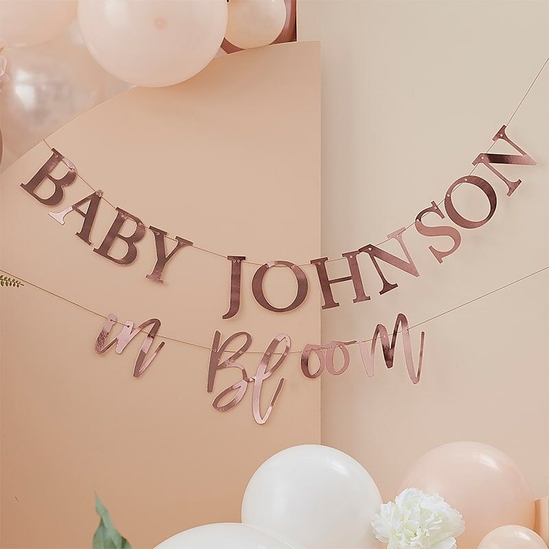 Baby in Bloom - DIY krans i roségull