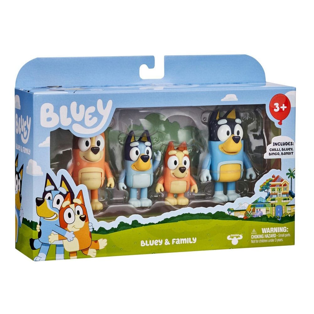 Bluey - Figursett Familie 4 stk.