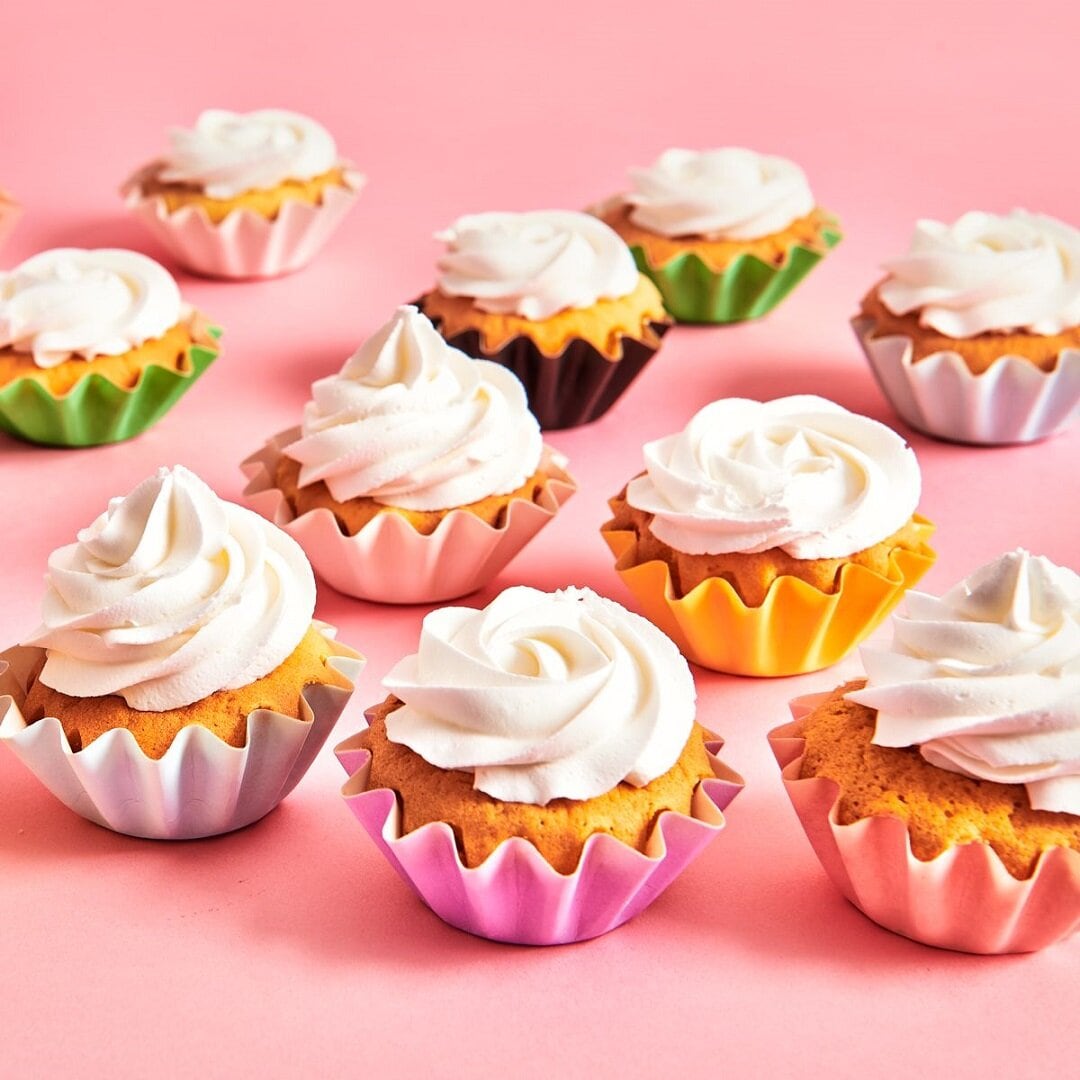 FunCakes - Blomsterformede Muffinsformer Pastellgrønne 48 stk.