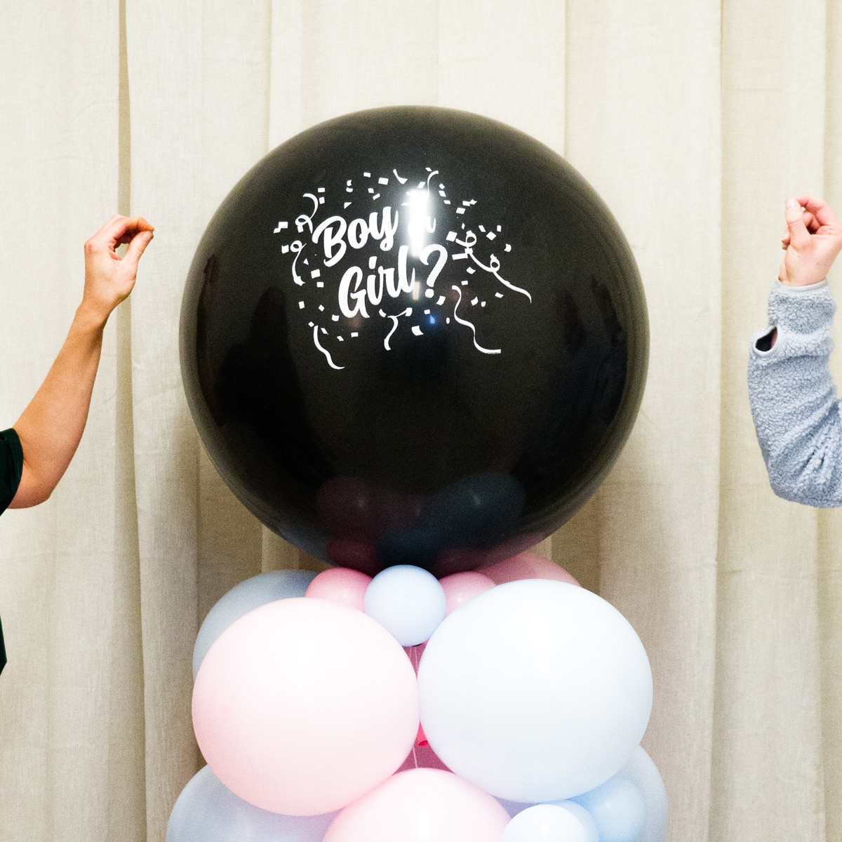 DIY Ballongsøyle - Gender Reveal