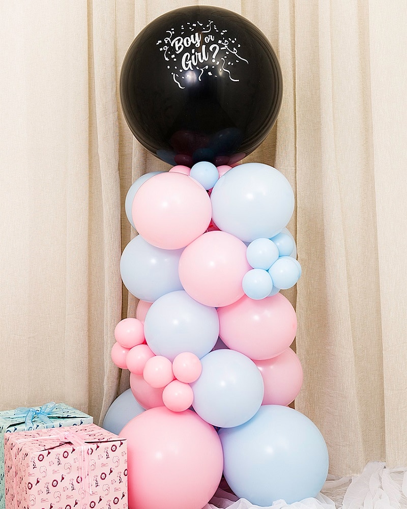 DIY Ballongsøyle - Gender Reveal