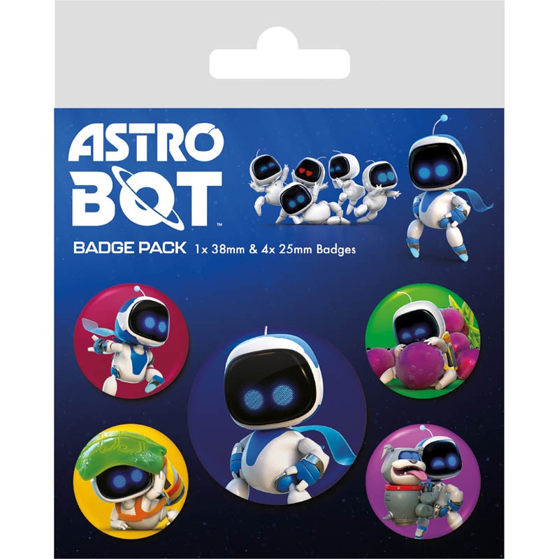 Astro Bot - Buttons 5 stk.