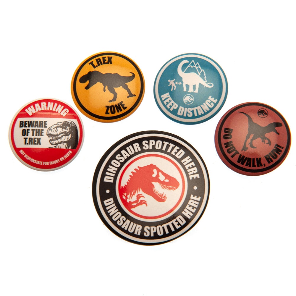 Jurassic World - Buttons Dominion 5 stk.