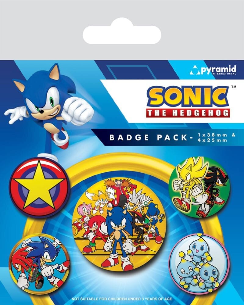 Sonic the Hedgehog - Knapper 5 stk.