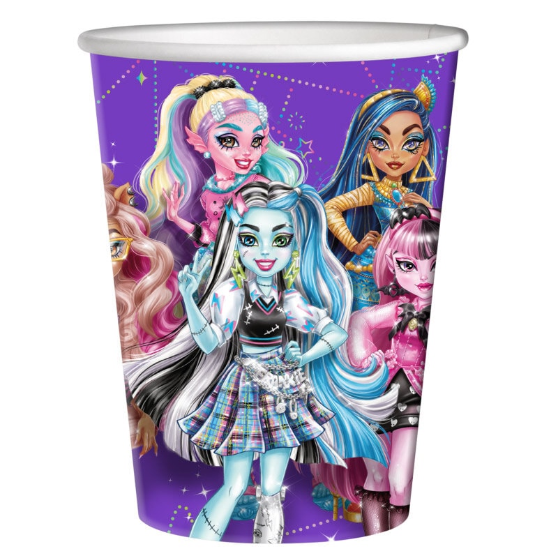 Monster High - Pappkopper 220 ml, 8 stk.