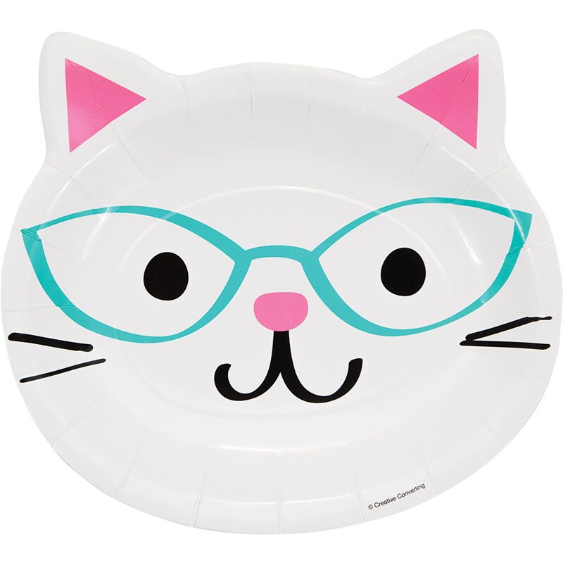 Cat Party - Formede Tallerkener 8 stk.