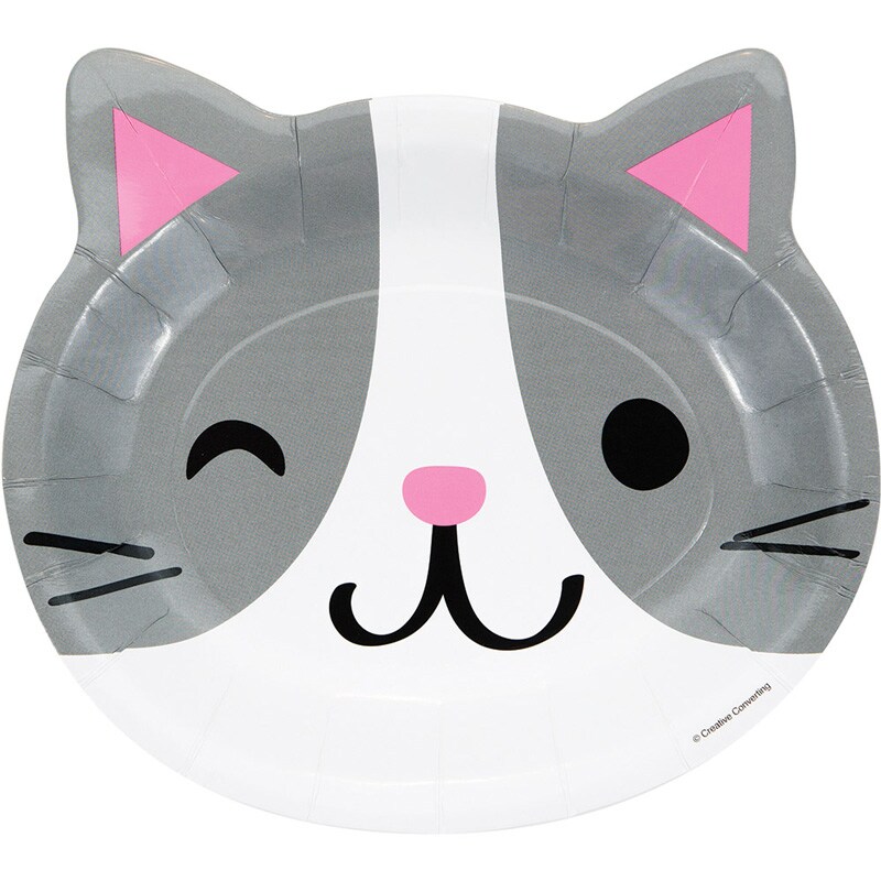 Cat Party - Formede Tallerkener 8 stk.