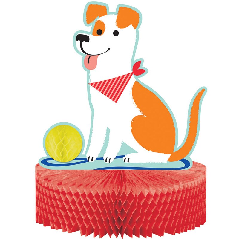 Dog Party - Borddekorasjon Honeycomb
