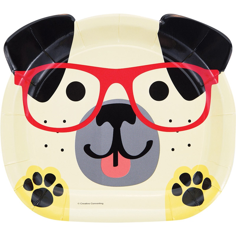 Dog Party - Formede Tallerkener 8 stk.