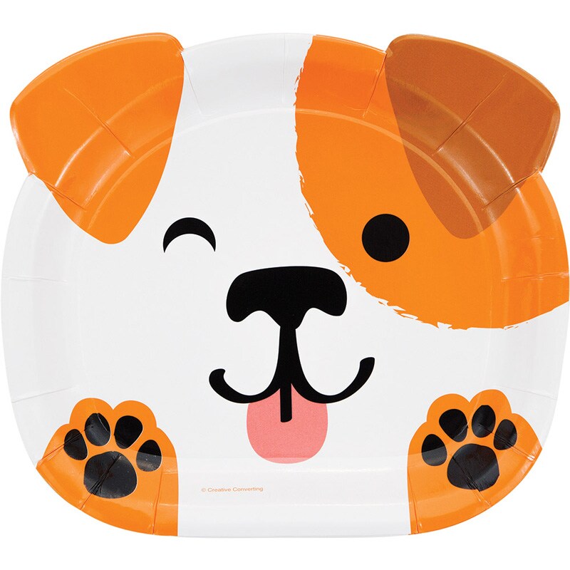 Dog Party - Formede Tallerkener 8 stk.
