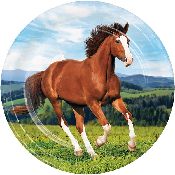 Horse and Pony - Tallerkener 8 stk.
