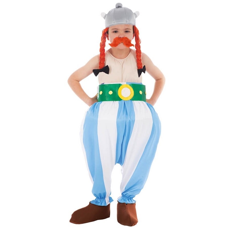 Obelix Kostyme Barn 9-10 år (140 cm)