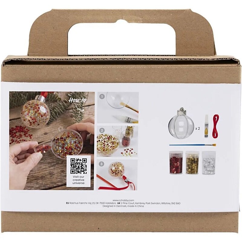 DIY Juletrekuler - Paljetter