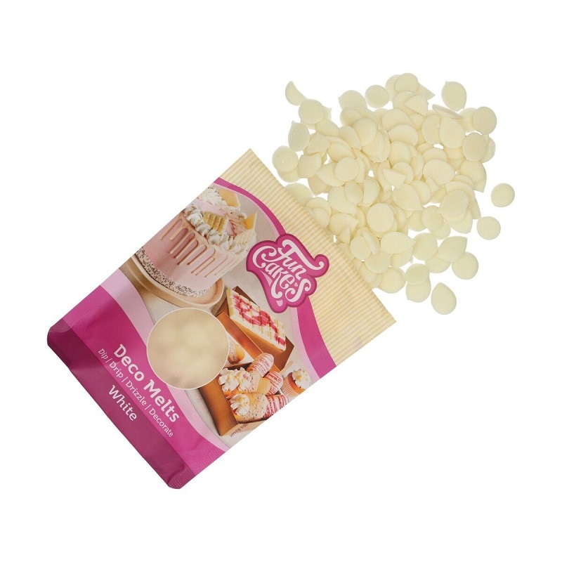 FunCakes - Deco Melts Hvit 250 gram