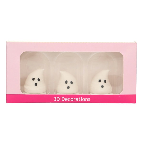 Sukkerdekorasjon, 3D Spøkelser 3-pk