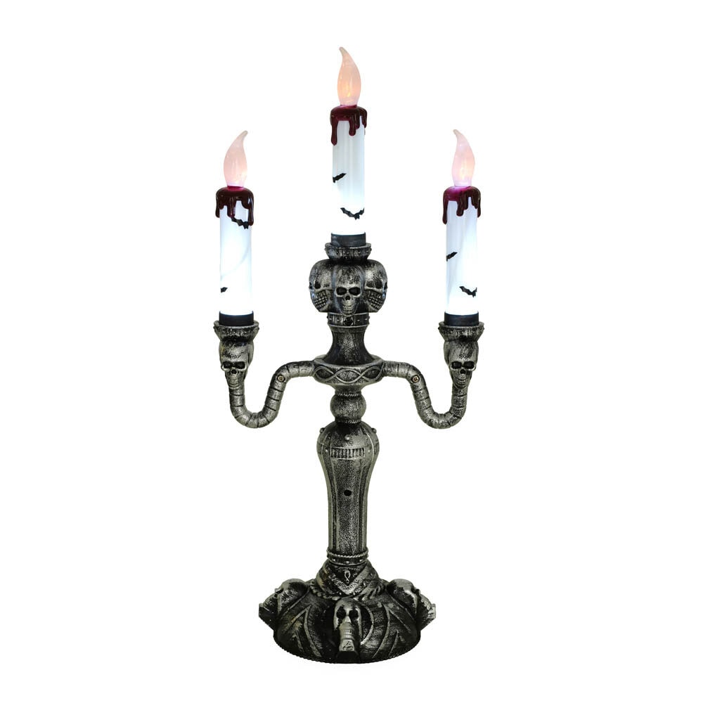 Halloween dekorasjon Kandelaber med LED-lys 40 cm
