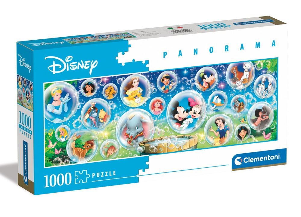 Clementoni Panorama Puslespill - Disney Bubbles 1000 brikker