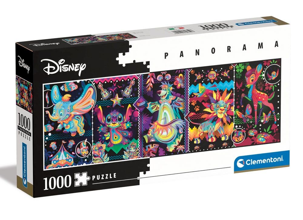 Clementoni Panorama Puslespill - Disney Pop Art 1000 brikker
