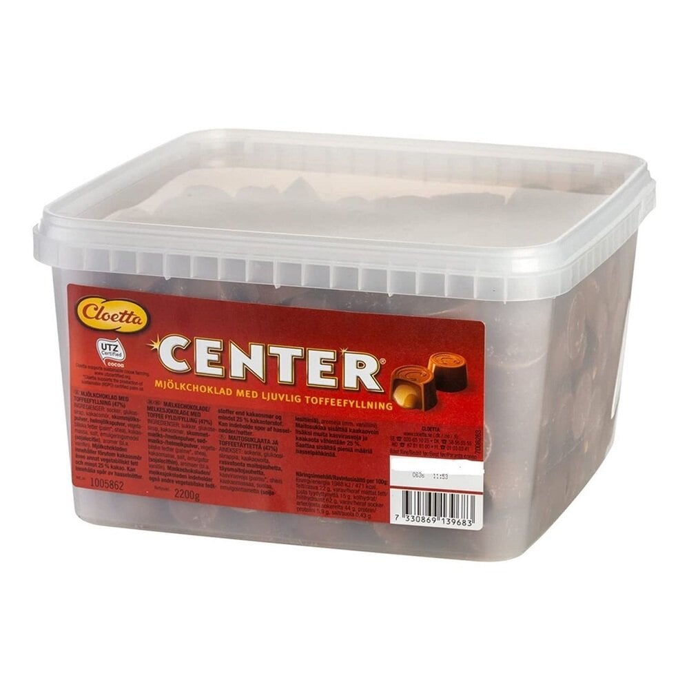 Cloetta Center i Stor Pakke 2,2 kg