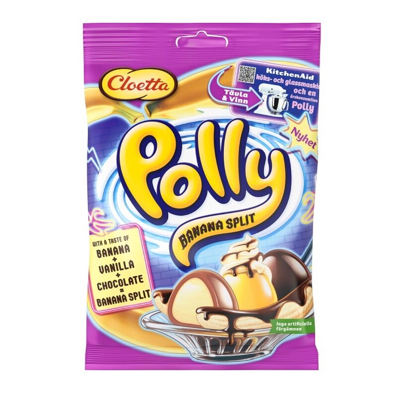 Polly Banana Split 150 gram