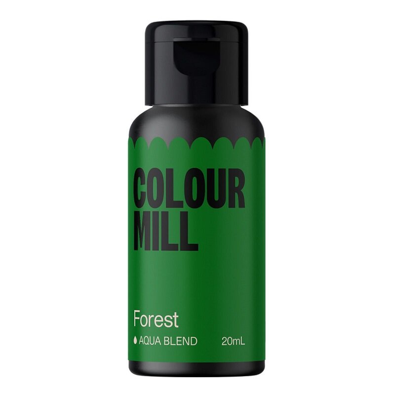 Colour Mill - Vannbasert spiselig farge mørkegrønn 20 ml