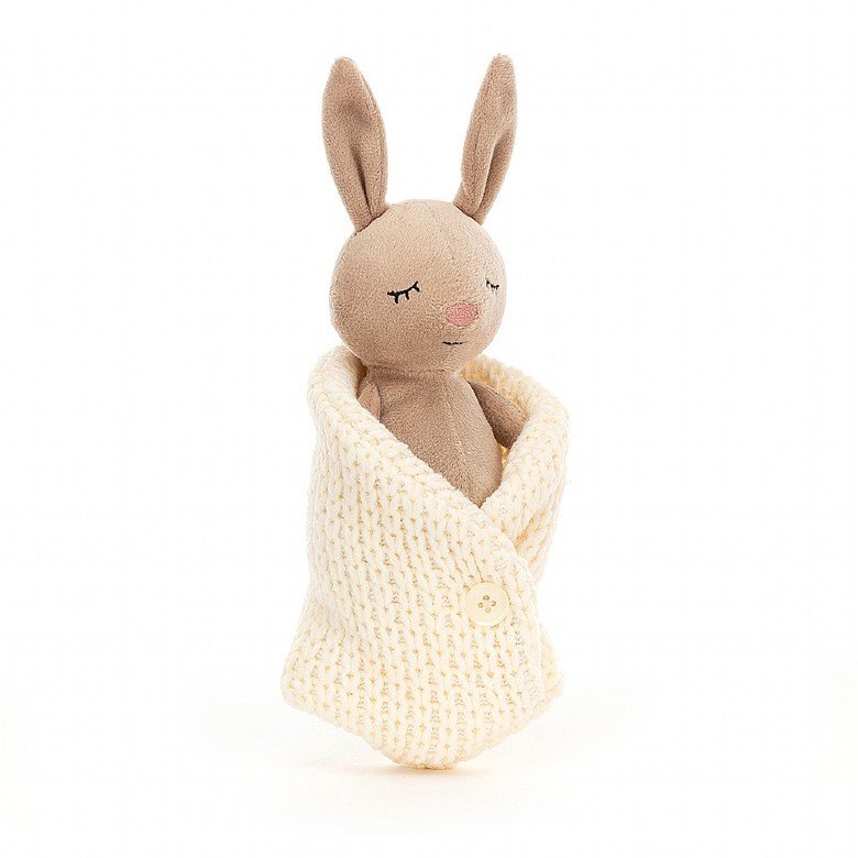 Jellycat - Kanin med kremhvit pledd 18 cm