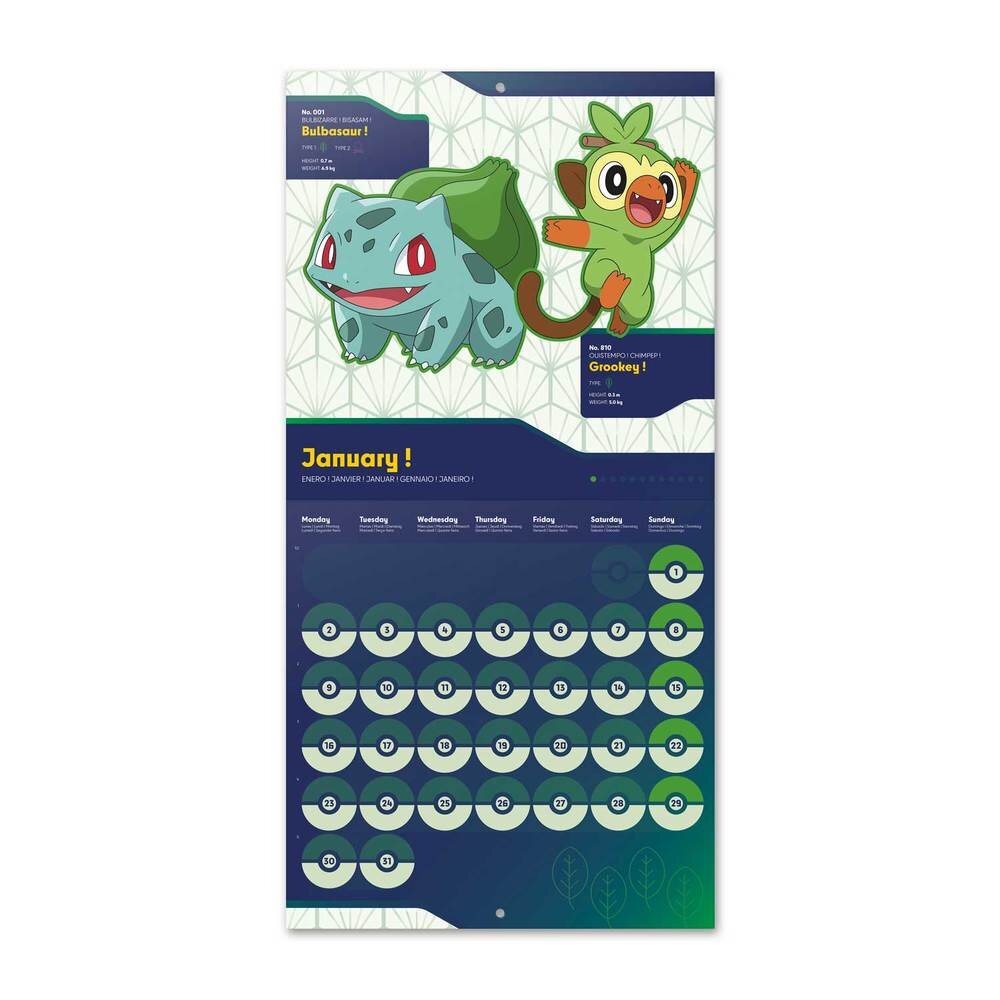 Pokémon Kalender - Almanakk 2023