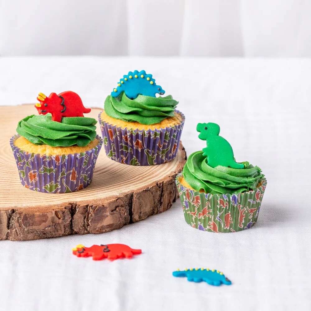 Muffinsformer med dinosaurmotiv 75 stk.