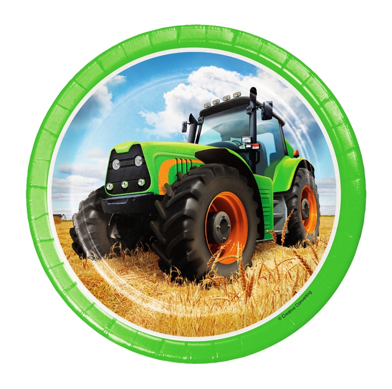 Tractor Time - Tallerkener 18 cm 8 stk.