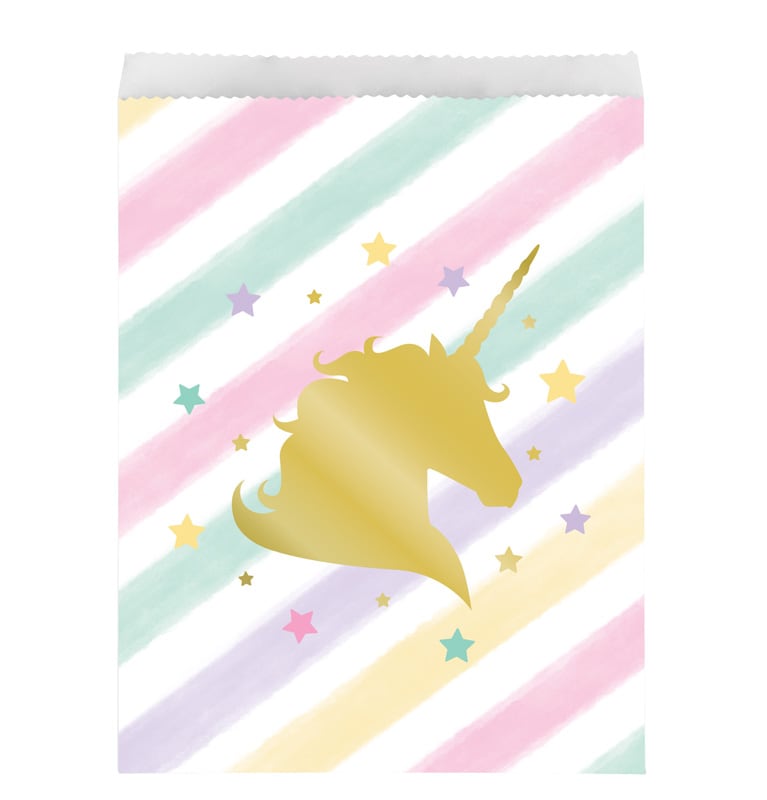 Unicorn Sparkle - Godteposer i papir 10 stk.