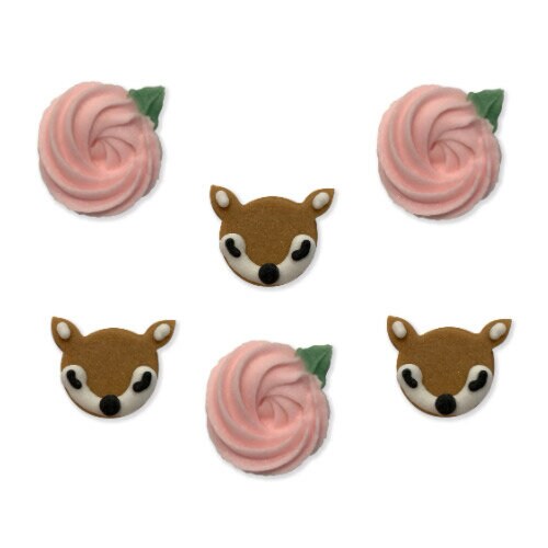 Sukkerpynt Deer Little One, 6-pk