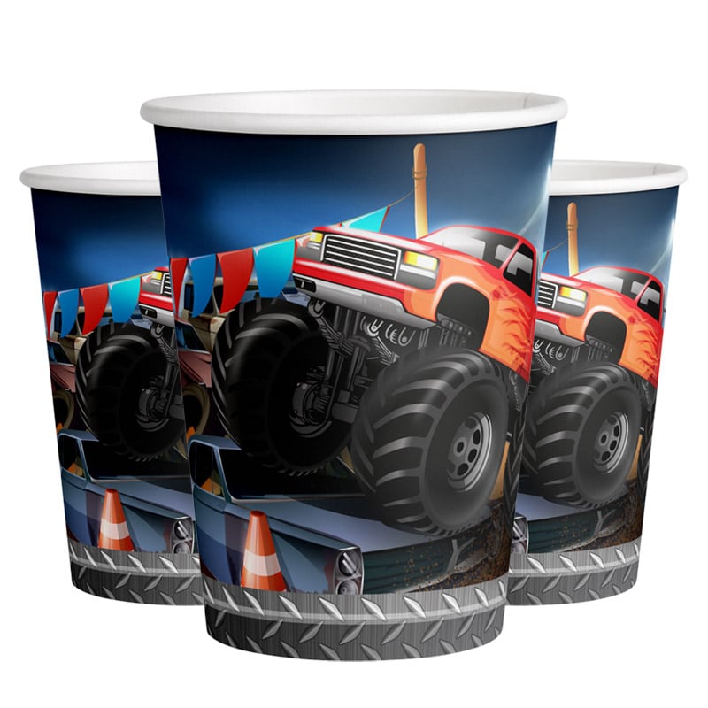 Monster Truck - Pappkopper 8 stk.