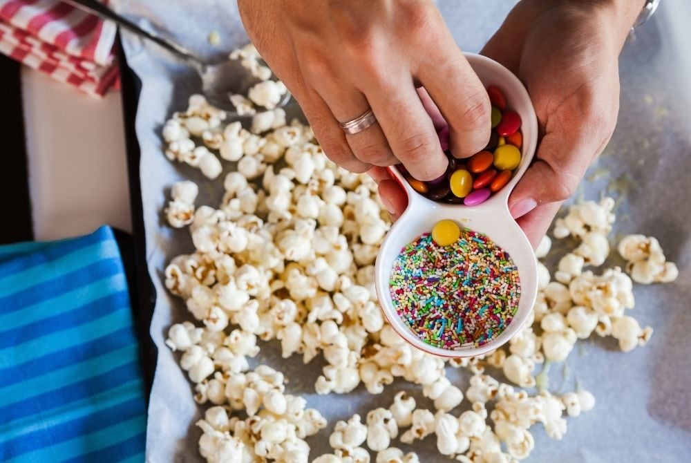 Bursdagskongens Sjokolade Popcorn