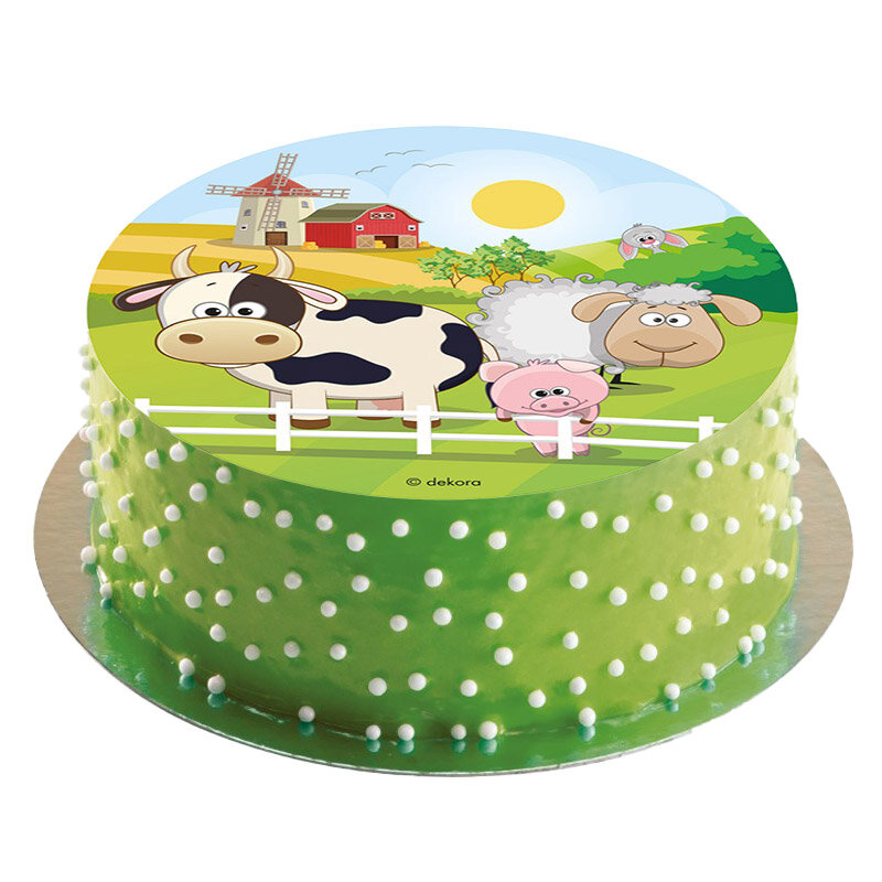 Kakebilde Bondegård - Oblat 20 cm