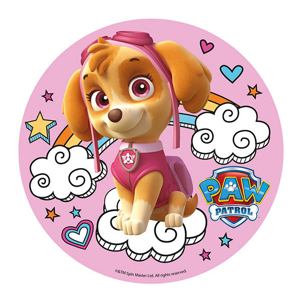 Kakebilde Paw Patrol Skye - Oblat 20 cm