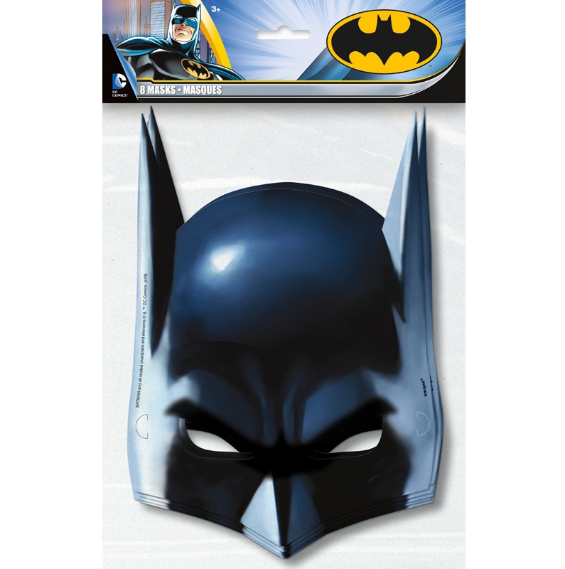 Batman - Ansiktsmasker 8 stk.