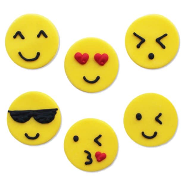 Sukkerpynt, Emoji 6 stk.