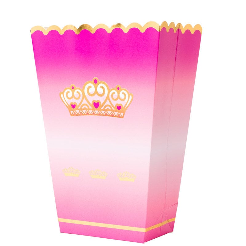 Prinsessekrone - Popcornbokser 8 stk.